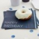 16 Tovaglioli Carta Happy Birthday Blu 16x16 cm