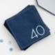 16 Tovaglioli Carta 40 Anni Blu 16x16 cm