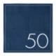 17 Tovaglioli Scritta 50 Blu 16,5 cm