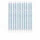 12 Candeline Marmo Blu 18 cm