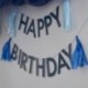 Bandierina Happy Birthday Nappe Blu 1,5 m