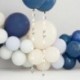 5 Pendenti Palloncini Happy Birthday Argento 100 Cm