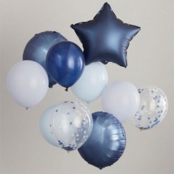 10 Palloncini Lattice Blu