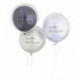 3 Palloncini Happy Birthday Doppio Strato 45 cm