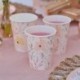8 Bicchieri Carta Floreale 266 ml