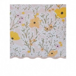 16 Tovaglioli Carta Floreale 13x13 cm