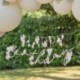 Festone Bandierina Floreale Happy Birthday 150 cm