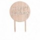 Cake Topper Legno Happy Birthday 18x12 cm