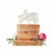 Topper Torta Happy Birthday Legno 12x14 cm