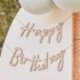 Bandierina Happy Birthday Legno 150 cm