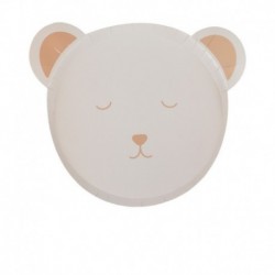 8 Piatti Carta Baby Shower Orsetto