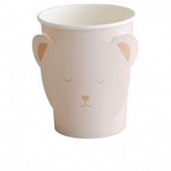 8 Bicchieri Baby Shower Orsetto