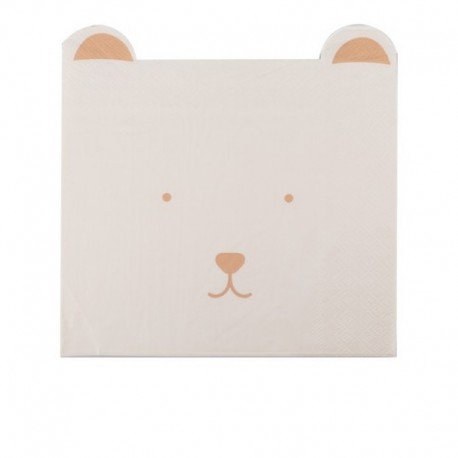 16 Tovaglioli Baby Shower Orsetto