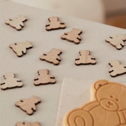 Confetti Baby Shower Orsacchiotto in Legno