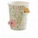 8 Bicchieri Floreali Baby Shower