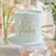 Topper Torta Baby Shower Dorato 7 cm