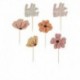 12 Toppers Cupcake Floreali baby shower