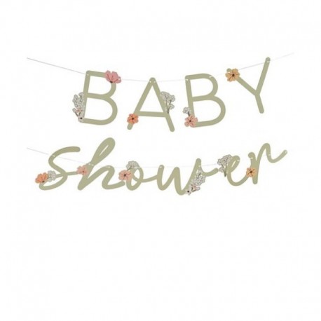 Festone Floreale Baby Shower 4 m