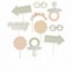 10 Accessori Floreali Photoboot Baby Shower