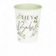 Bicchieri Floreali Baby Shower 8 x 9 cm
