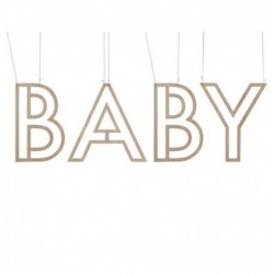 Scritta BABY in Legno 40 cm