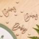 18 Coriandoli Baby Shower in Legno 8 x 12 cm