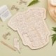 Libro Ospiti in Legno Baby Shower 31 x 32 cm