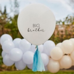 Palloncino Bianco Decorazioni Blu