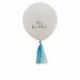 Palloncino Bianco Decorazioni Blu