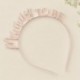 Cerchietto Rose Gold Baby Shower 19 x 17 cm