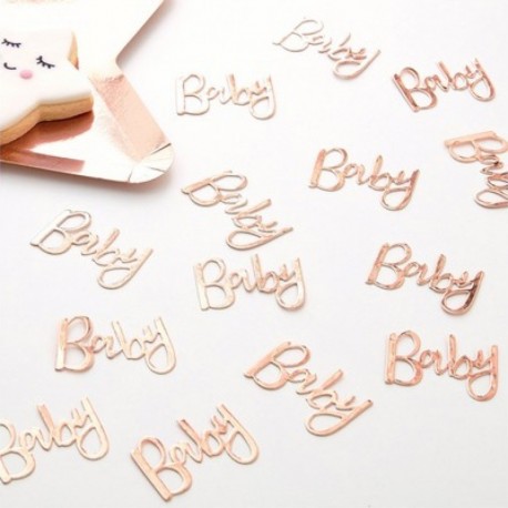 Coriandoli Baby Shower Rose Gold 4 x 5 cm