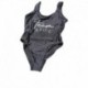 Costume da bagno nero per addio al nubilato Team Bride Taglia M