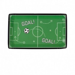 8 Piatti Carta Calcio 18x30 cm