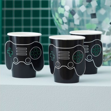 8 Bicchieri Carta Game On 266 ml