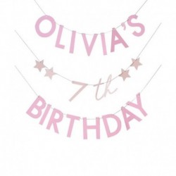 Bandierina Rosa Happy Birthday Pamper Party 10x56 cm