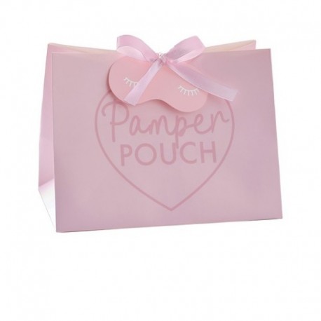 5 Sacchetti Rosa Carta Pamper Party 20x15x9 cm