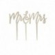 Topper Torta Nuziale Mr And Mrs Legno 16,5x14x1 cm