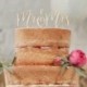 Topper Torta Nuziale Mr And Mrs Legno 16,5x14x1 cm
