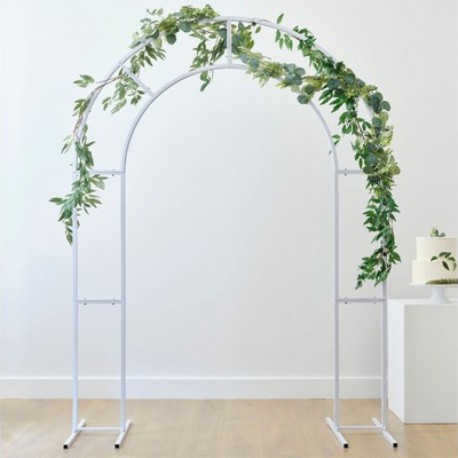 Cornice Arco Bianco Metallo 2x1 m