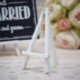 3 Mini Cavalletti Legno Bianco 12 cm