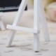 3 Mini Cavalletti Legno Bianco 12 cm