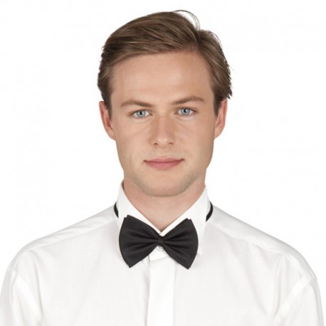 Papillon Stoffa Nera Regolabile