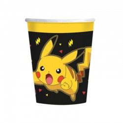 8 Bicchiere Carta Pokemon 237 ml
