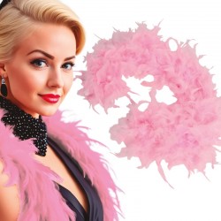 Boa 40 g Piume Rosa 180 cm