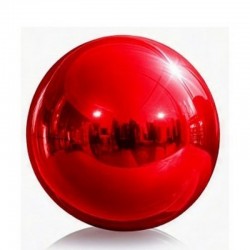 Pallone PVC decorativo Ø 80 cm rosso