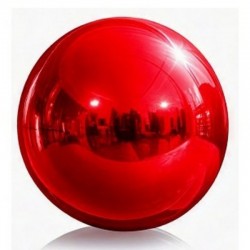 Pallone PVC decorativo Ø 100 cm rosso