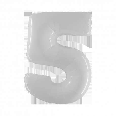 Pallone Numero 5 Bianco 100 cm