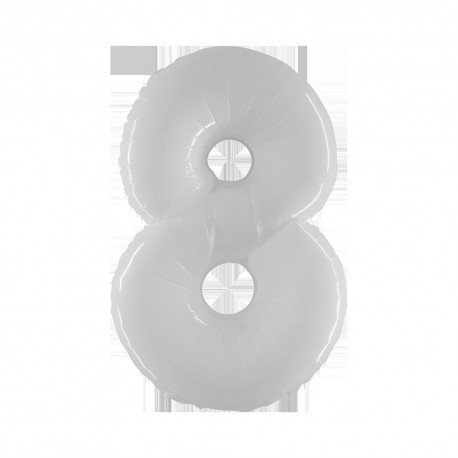 Pallone Numero 8 Bianco 100 cm