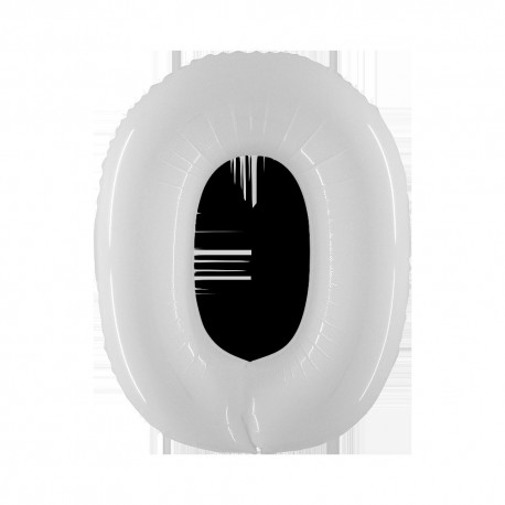 Pallone Numero 0 Bianco 100 cm