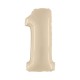 Pallone Numero 1 Beige 100 cm